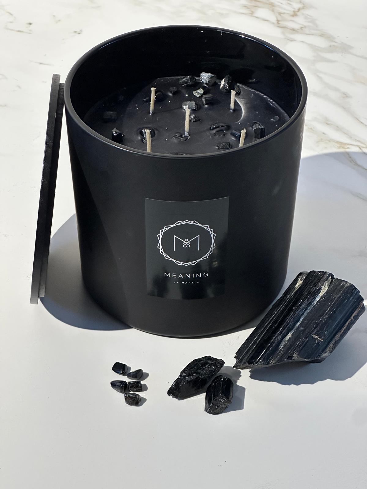 נר טורמלין שחור (גדול)